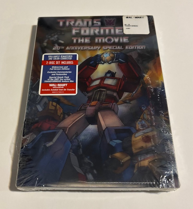 Transformers: the Movie 20th Anniversary Special Edition DVD 2 Disc New Sealed