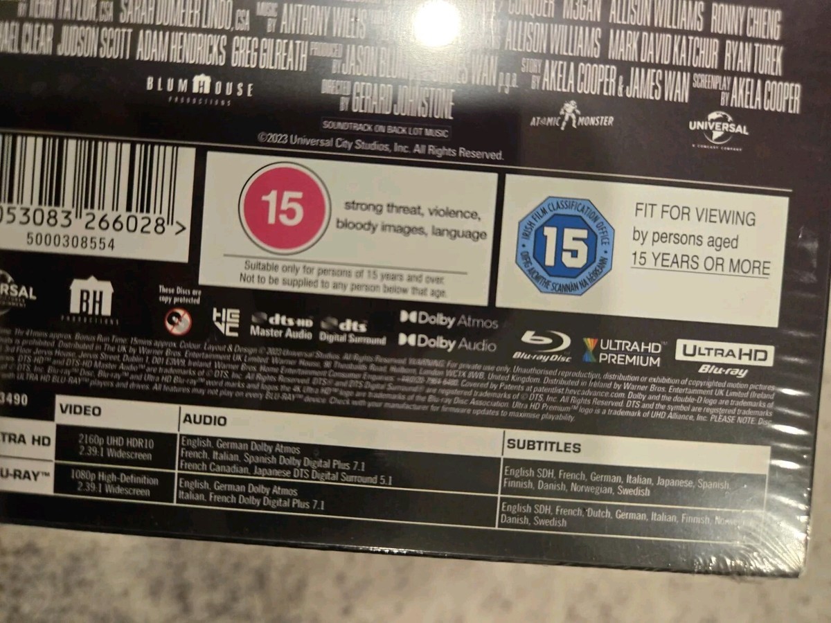 M3GAN 4K UHD Blu-ray Steelbook Lenticular Collector's