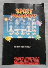SPACE INVADERS (Super Nintendo SNES) Original Instruction Manual MANUAL ONLY