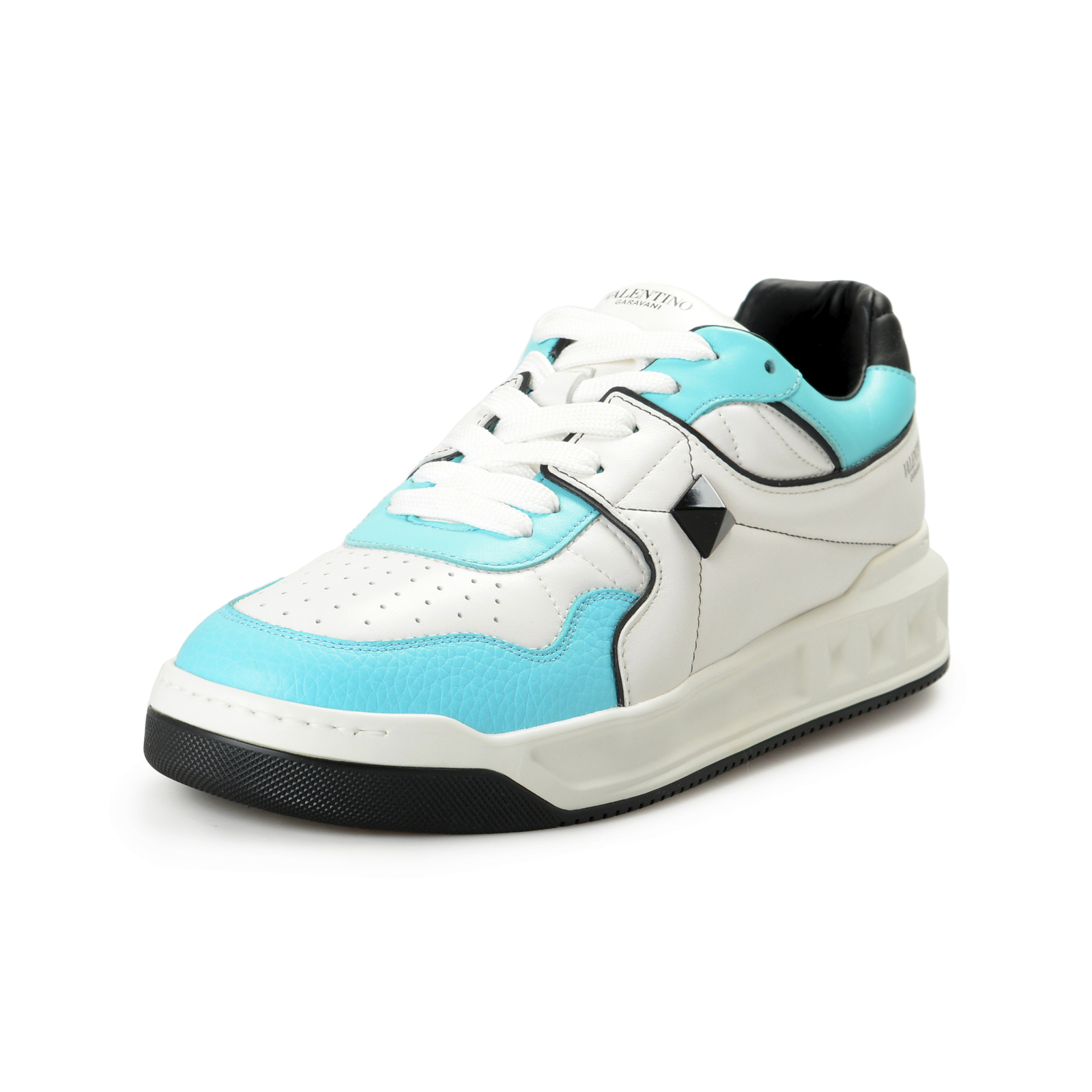 Valentino Garavani Мужские кожаные кроссовки на низком каблуке с одной заклепкой US 11 IT 44 97490₽