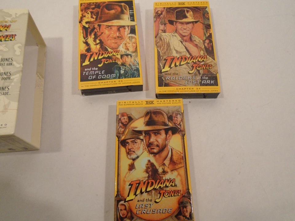 Indiana Jones The Adventure Collection VHS 3-Tape box Set 1999 - Image 3 of 4