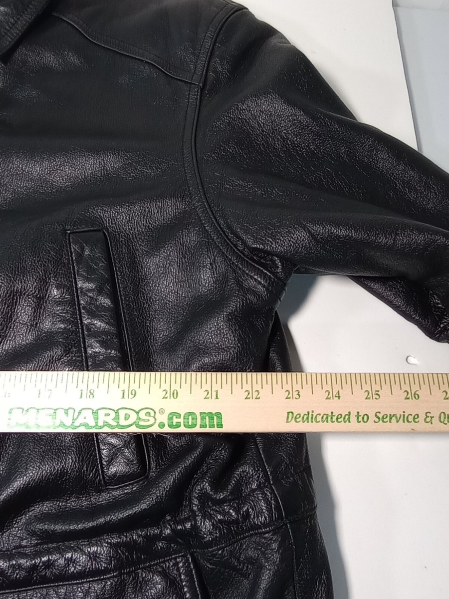 Vintage Wilsons Leather Jacket Mid Length Men's L RN 69426 The