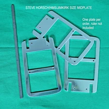 Star Trek, HMS Style Communicator Midplate Set, Mirror Polished F&B & EDGES