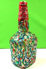 HAND DECORATED MAKER'S MARK LIQUOR BOTTLE EMPTY  W4-6-ED 