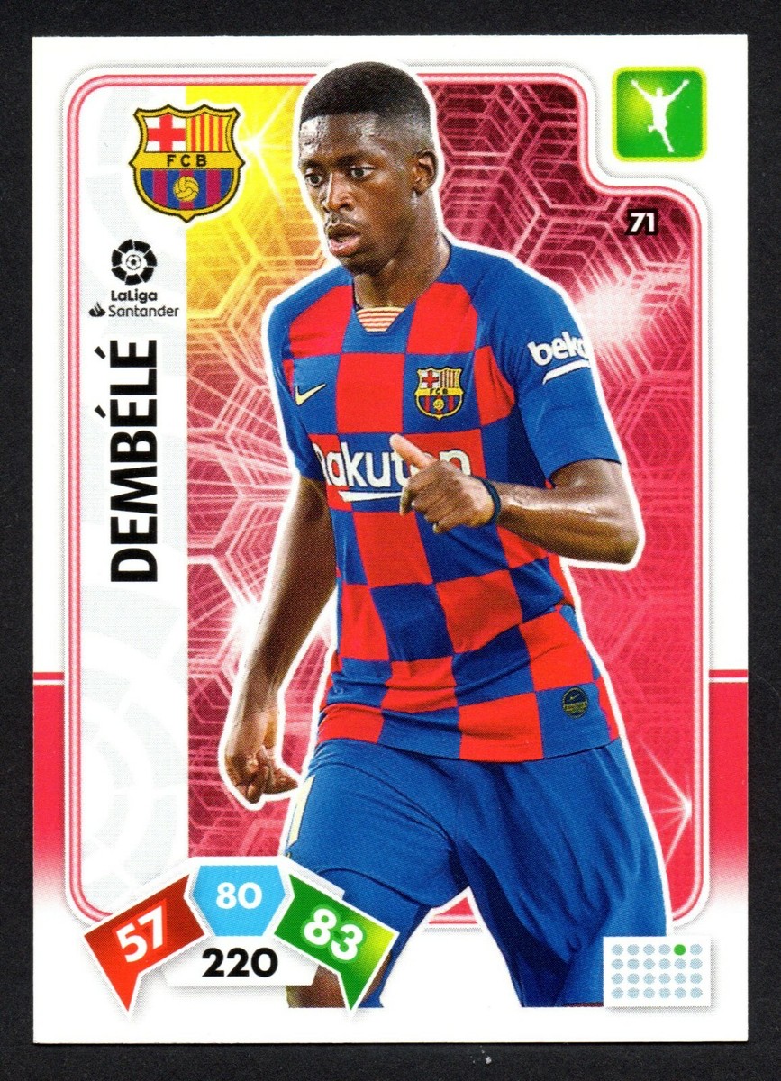 OUSMANE DEMBELE #71 BARCELONA 2019-20 CROMO PANINI ADRENALYN XL LA