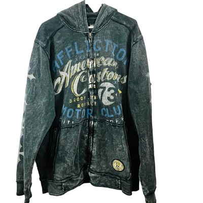 Vintage Afflication American Customs Brooklyn Royals Full Zip Jacket XL
