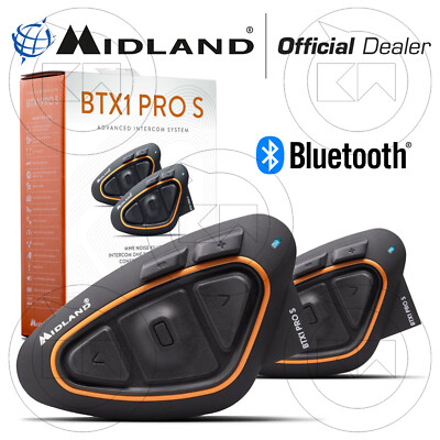 BTX1 PRO S CONFEZIONE DOPPIA MIDLAND INTERCOM - RADIO FM CON APP
