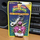 Vintage Power Rangers 1993 Saban Key Chain Coin Pouch Purse PINK Ranger KIMBERLY