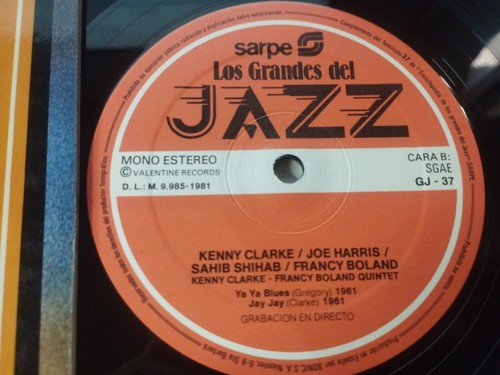 Kenny Clarke Joe Harris Shihab Los Grandes del Jazz 1980 - LP Vinilo 12" VG/VG - Imagen 2 de 5