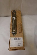 Baldwin - Kensington Entrance Entry Trim - Satin Brass & Black - 6624.050.DM NEW