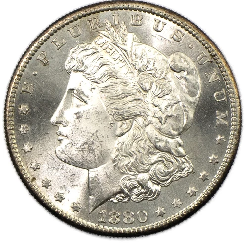 1880 S San Francisco Morgan Silver Dollar $1 CHOICE Brilliant Uncirculated BU+