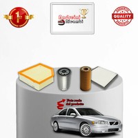 Set Service 4 Filter Volvo S60 2.4 D 120KW 163CV Von 2005-> 2010