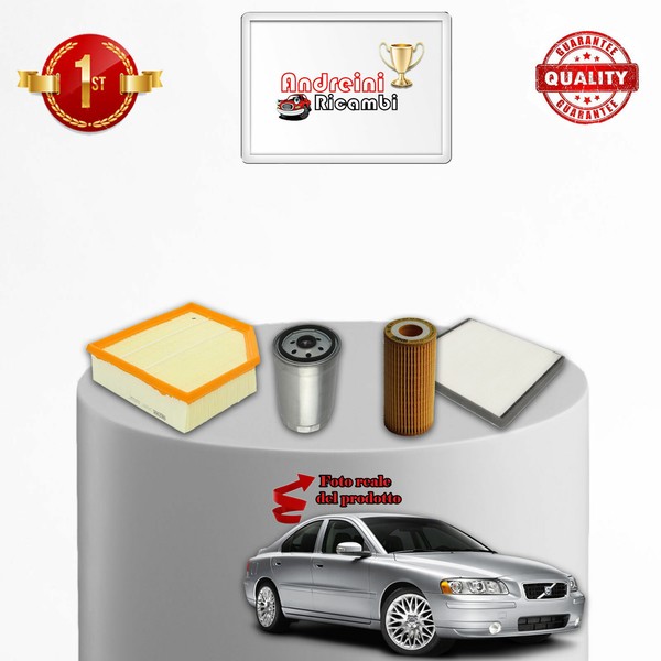 Set Service 4 Filter Volvo S60 2.4 D5 120KW 163CV Von 2001-> 2010-image