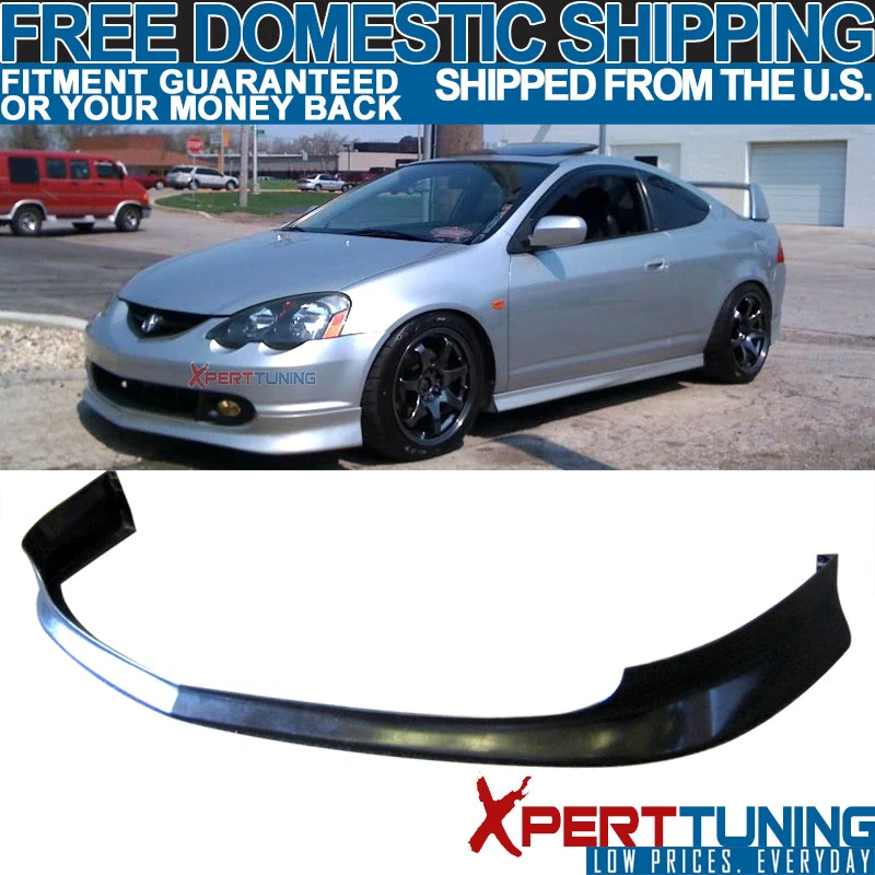 Fit 02 03 04 Acura RSX Type-S Front Rear Bumper Lip Spoiler Diffuser PU - Image 2 of 4