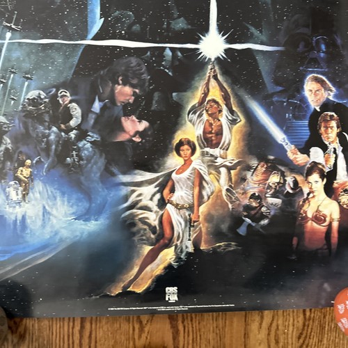 Star Wars Trilogy 1990 ORIGINAL MOVIE POSTER Made In USA 38X25.5 AMAZING Read - Imagen 13 de 14