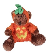 Animal Adventure Halloween Plush Pumpkin Teddy Bear Stuffed Animal Toy