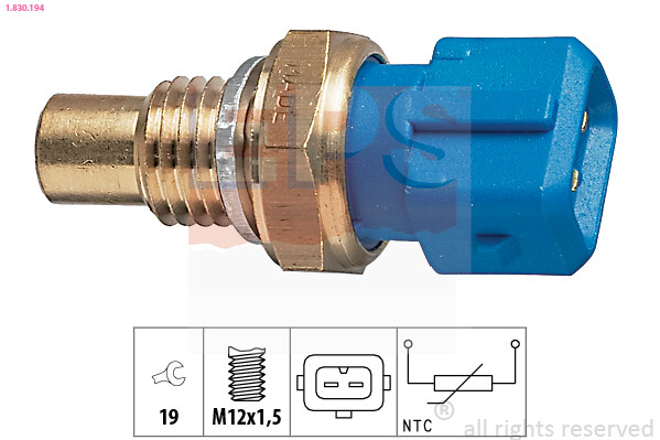 1.830.194 EPS Sensor, coolant temperature for CHEVROLET,DAEWOO,RENAULT,VOLVO