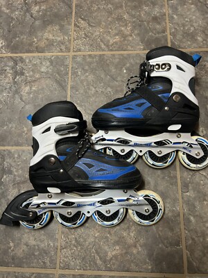CRAZY LOOP Adjustable 90mm PU Rollerblades 7-9 MEN'S KIDS WOMEN USED