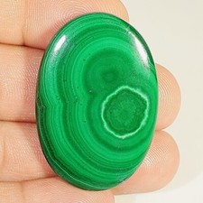 92 CT 6X28X41 mm NATURAL MALACHITE OVAL CABOCHON GEMSTONE MR-31