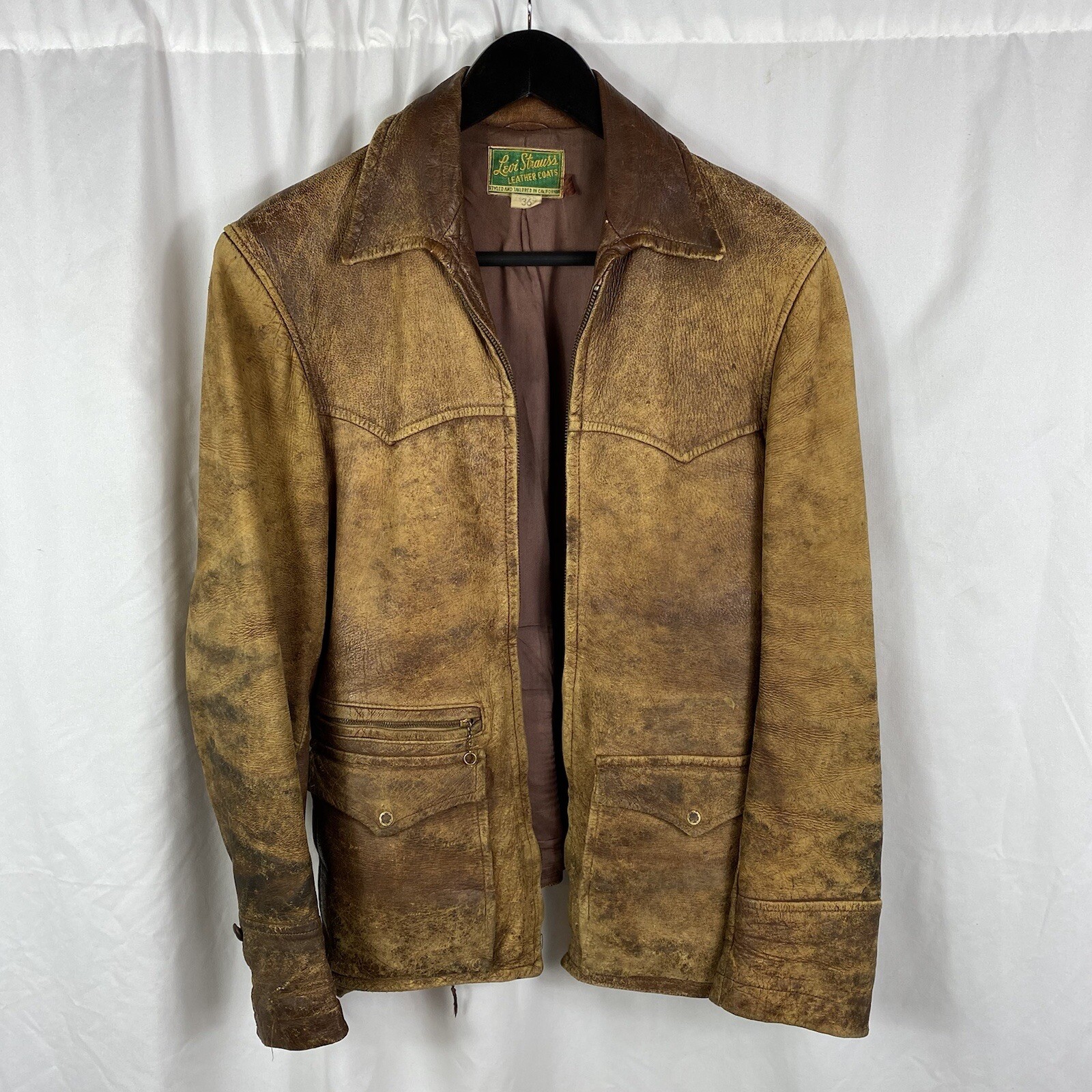 Strauss Horsehide Leather Jacket | eBay