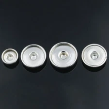 Interchangeable Snap Base Buttons DIY Jewelry Accessory 12MM 18MM 20MM 50Pcs/Lot