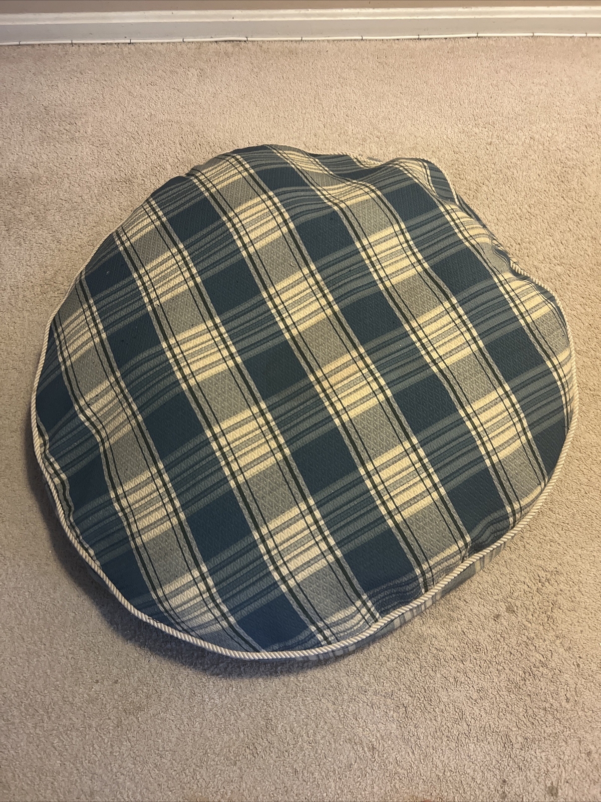 42” Round Pet Bed, Turquoise Lattice Kirkland Signature Machine