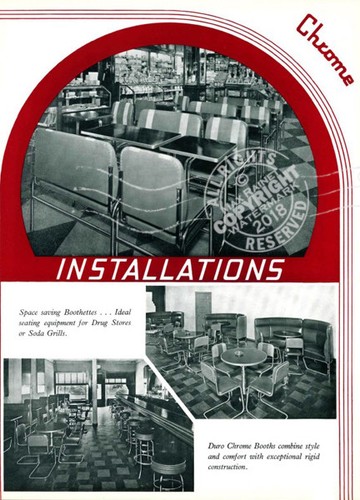 Duro Chrome Built to Endure FURNITURE CATALOG (1940s 1950s) retro designs Kitsch - Picture 15 of 18