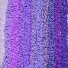 Czech 11/0 Preciosa Purple11 Colors Bundle Rocaille Glass Seed Beads
