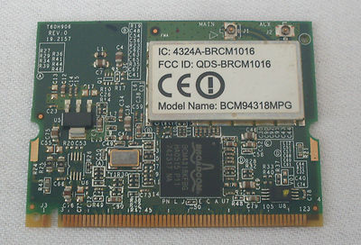 WiFi Karte Für DELL LATITUDE 120L - PP21L - P/N Y8029 REV.A01 - DW1370 Wireless