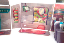 Polly Pocket Store Salon Shop Fashion Mall Fold Out Glam Playset Carry Case