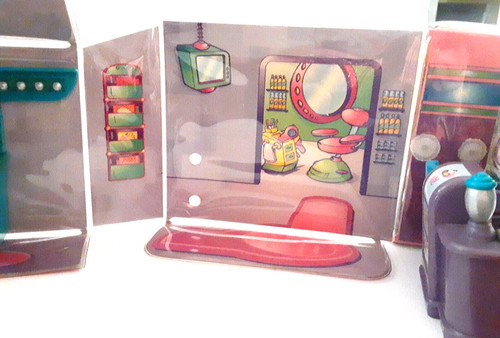 Polly Pocket Store Salon Shop Fashion Mall Fold Out Glam Playset Carry Case