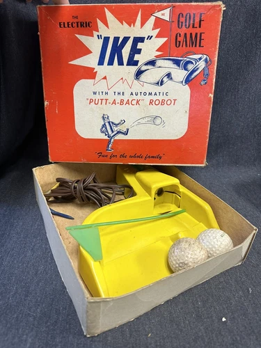 Vintage  Electric IKE Golf Game w/ Automatic "Putt-A-Back" Robot USA (working)