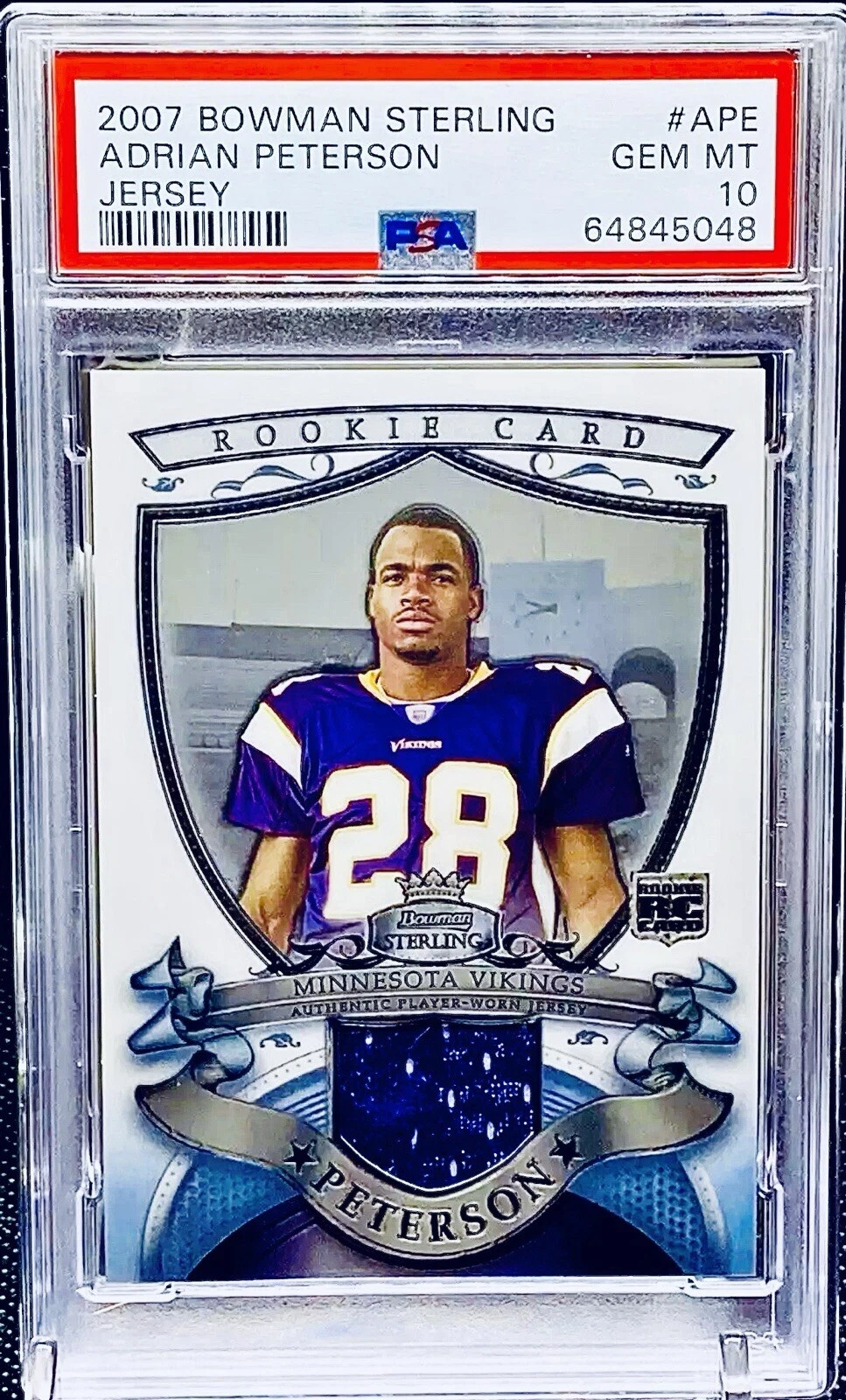 Adrian Peterson Bowman Sterling #APE Jersey