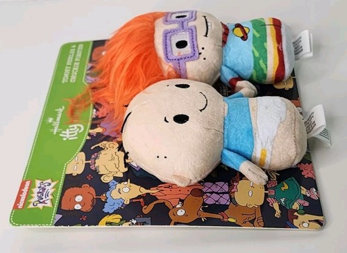 Hallmark Itty Bittys Rugrats TV Tommy Pickles & Chuckie Finster Plush Set NEW - Picture 3 of 7