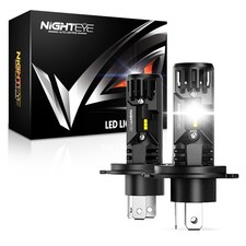 NIGHTEYE H4 LED Headlight Bulbs Kit 70W 20000LM Hi-Lo Beam 6500K Super Bright