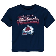 Toddler Navy Colorado Avalanche Bubbly Script T-Shirt