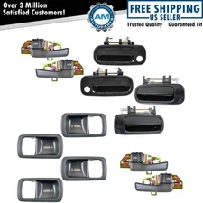 Outside Exterior Gray Inside Interior Door Handle Bezel Kit 12pc for Camry