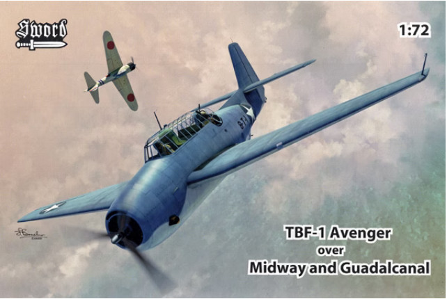 Maquette Grumman TBF-1 Avenger Sword SW72136 en plastique injecté premium 1/72