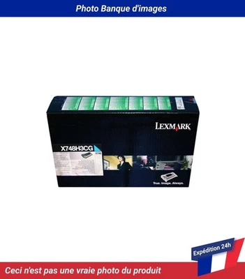 X748H3CG Lexmark X748de Cartouche de toner Cyan - Photo 1/4