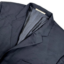 Hickey Freeman Wilburn Men s Wool 2-Button Blazer Navy Blue 48L