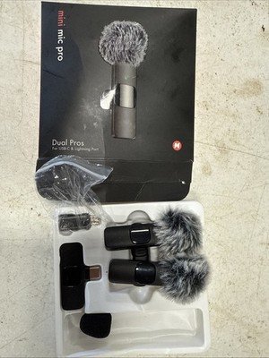 Mini Mic Pro Wireless Microphone for iPhone iPad Android Lavalier Microphone