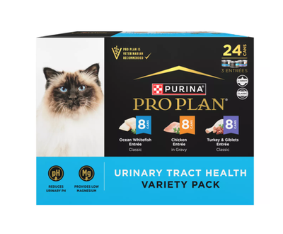 #ad Purina Pro Plan Specialized Urinary Tract Health Wet Cat Food Variety Pack 24ct $44.99