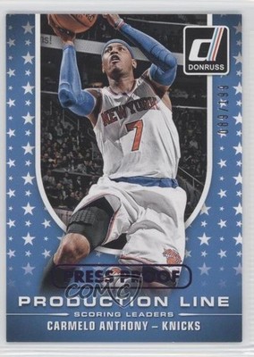2014 Donruss Production Line Scoring Press Proof Purple Carmelo Anthony HOF 0f8