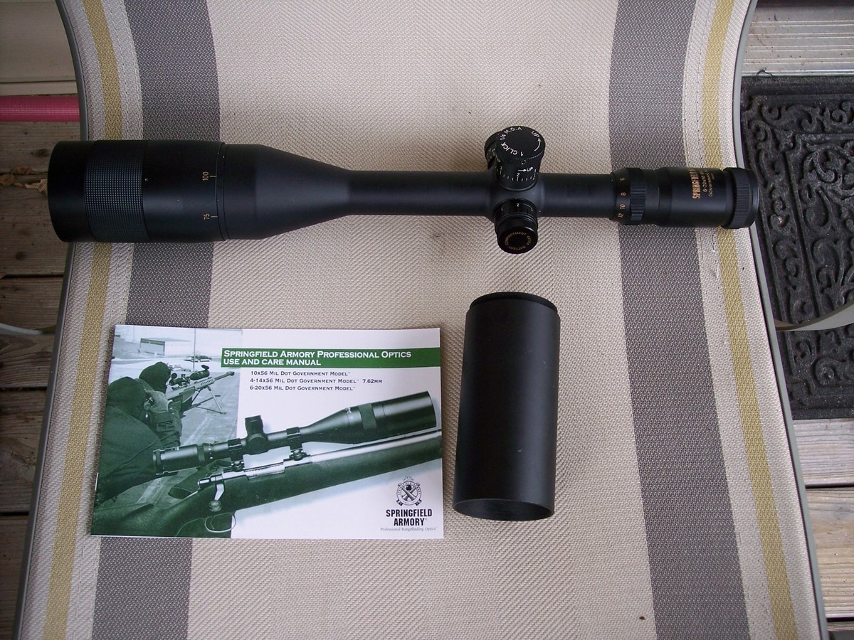 Springfield Armory 6-20x56mm Rifle Scope Illuminated AO 1st Focal