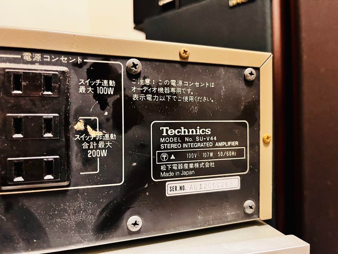 松下電器 Technics SU-V44 アナログレベルメーター ステレオアンプ TECHNICS SU-V44 New Class A Amplifier 60Wx2 VU Meters