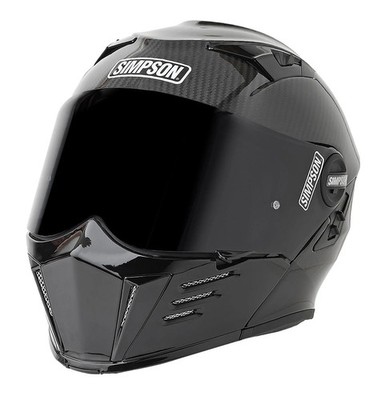 Simpson Helmets Mod Bandit Motorcycle Helmet, Large [Carbon Fiber]