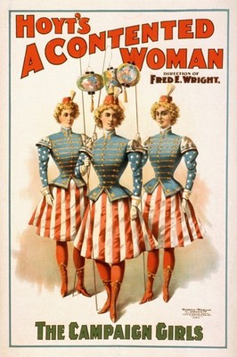   Vintage Theater Poster - Hoyt's 'A Contented Woman' (1890s) - 24x36  Gallery