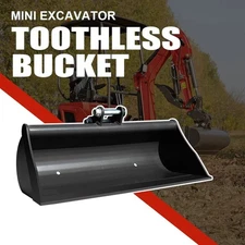 HUAYEE 800mm Plain Bucket Attachment For Mini Excavator 1ton-1.5ton FREE SHIP