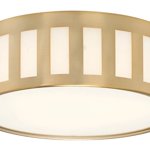 Crystorama Lighting Group KEN-2203 Kendal 3 Light 14"W Flush - Gold - Picture 4 of 10