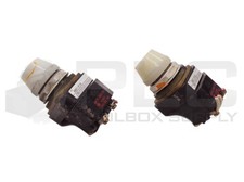 LOT OF 2 ALLEN BRADLEY 800T-PT16 /T ILLUMINATED WHITE PILOT LIGHTS 40171-002-01